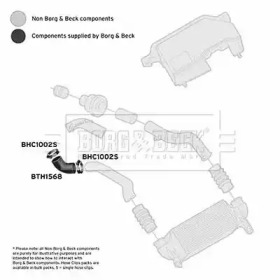 BORG & BECK bth1568 -  Трубка нагнетаемого воздуха